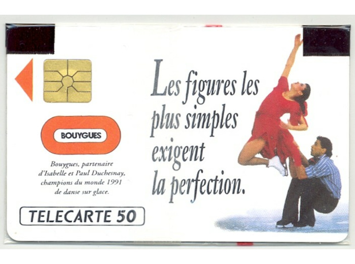 TELECARTE NSB 50 UNITES 05/91 BOUYGUES LES FIGURES LES PLUS SIMPLES EN58