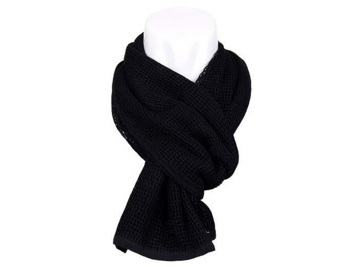 Écharpe filet noir militaire et tactique pour camouflage outdoor
