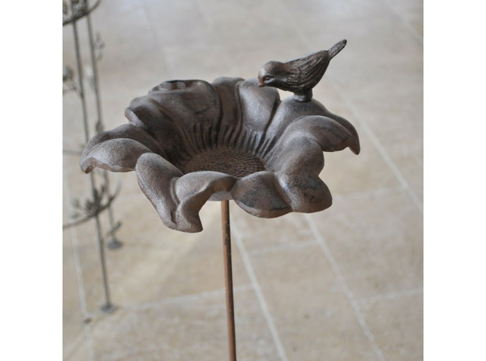 Mangeoire oiseaux Fleur 24x100cm