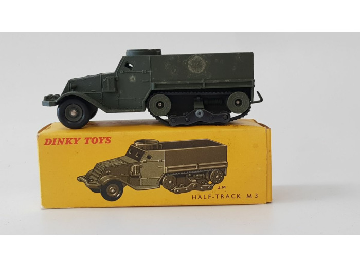 DINKY TOYS 822 HALF-TRACK M3 MILITAIRE BOITE D'ORIGINE N2