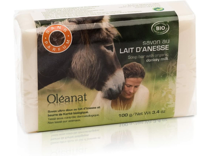 Savon lait ânesse sans parfum 100g Oleanat