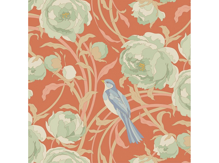 TISSU TILDA SONGBIRD CORA CORAL