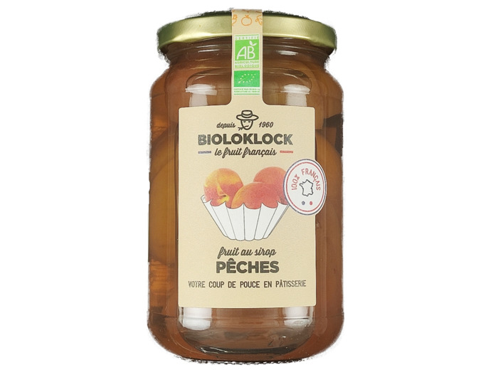 Pêches au Sirop 350g Bio