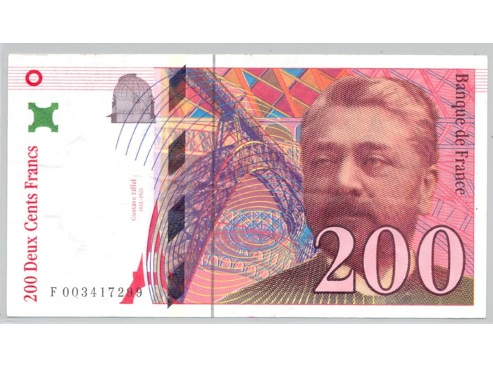 FRANCE 200 FRANCS EIFFEL 1995 Alphabet F 0034 SUP