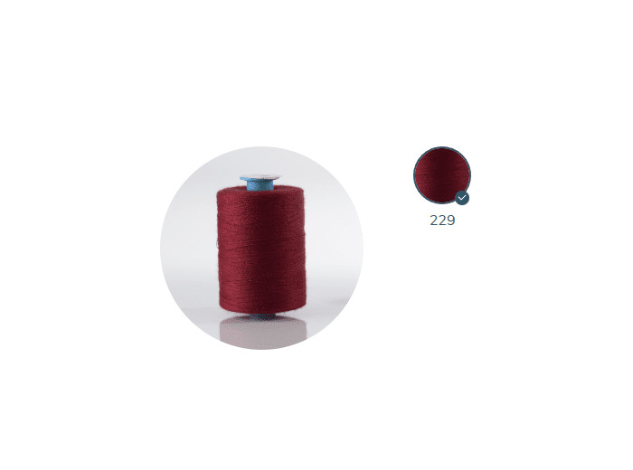 ZX 75 - 229 LITCHI FIL À COUDRE 100% POLYESTER TRÈS RÉSISTANT bobine 1000m