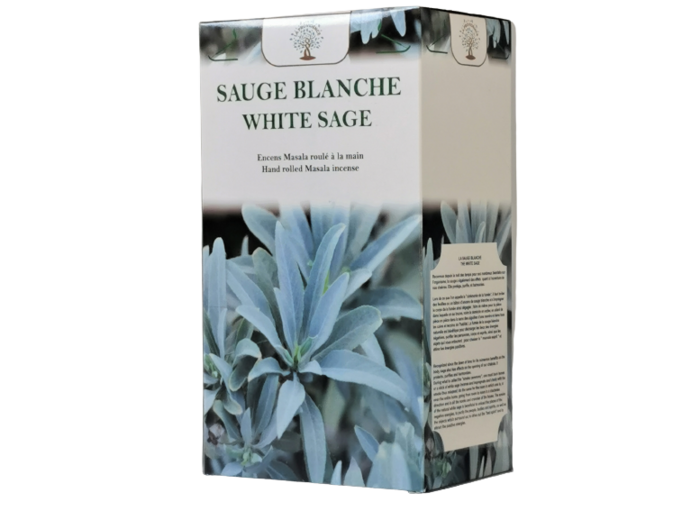 1 étui de 12 bâtons d'Encens - SAUGE BLANCHE