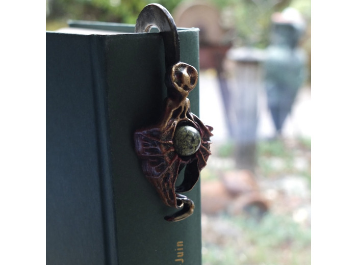 Marque Pages 3D "Dragonnière" Pierre naturelle Agate Arbre