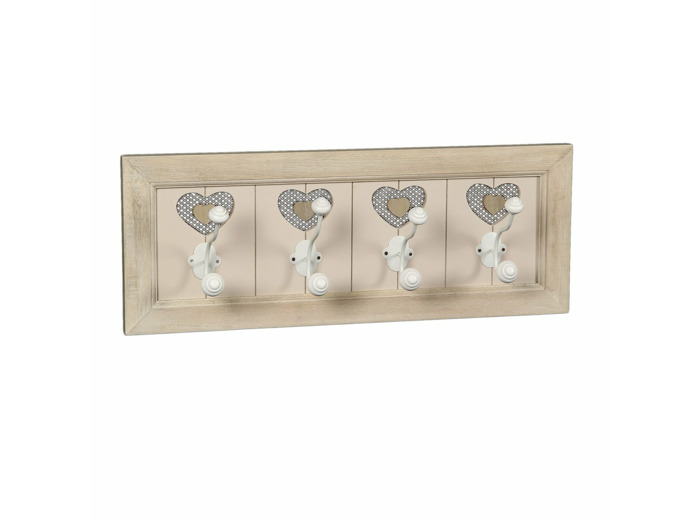 Porte-manteau country 4 patères 58cm - Ambient Haus .