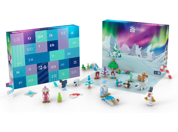 PLUS PLUS - Calendrier de l'Avent avec 25 Surprises