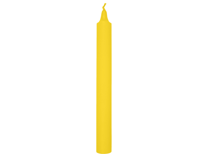 Bougie teintée masse - JAUNE D2,1 x Ht20cm