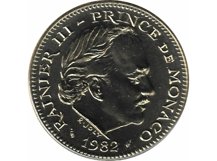MONACO 5 FRANCS 1982 FDC
