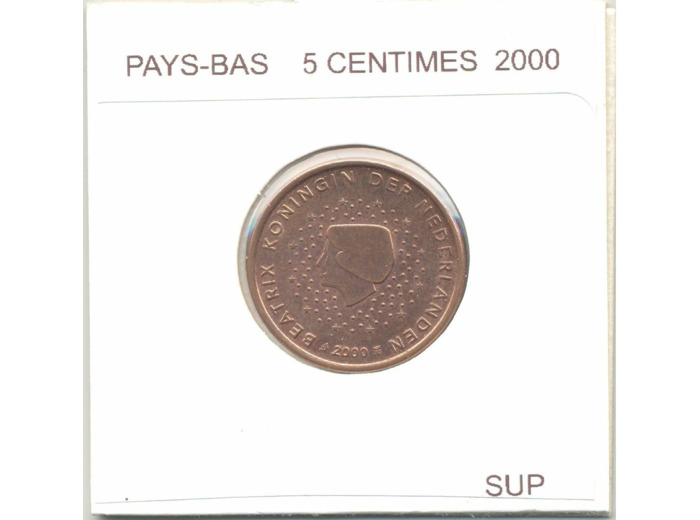 HOLLANDE (PAYS-BAS) 2000 5 CENTIMES SUP