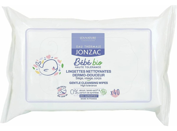 Lingettes nettoyantes dermo douce BB(40) Jonzac Bebe Bio