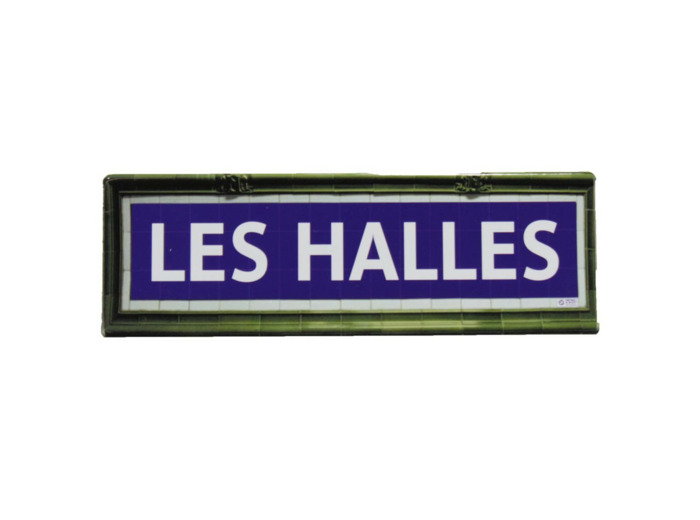 Mini plaque métro Les Halles