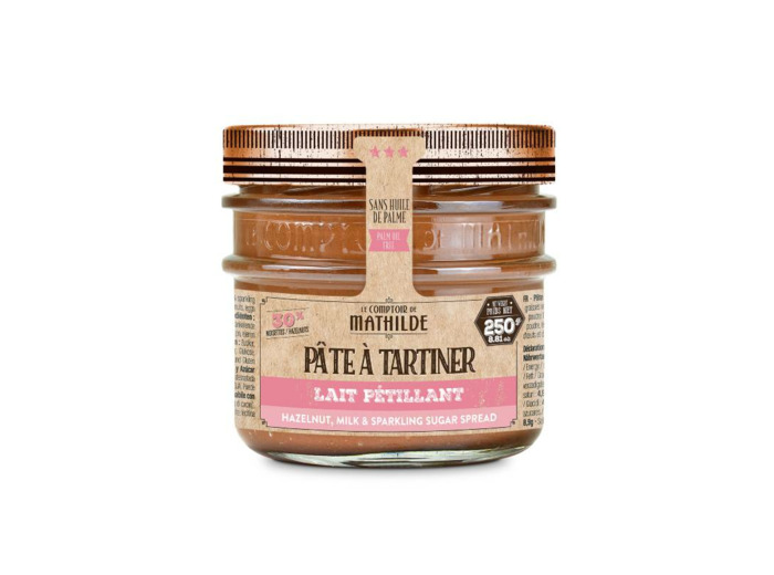 Pâte à tartiner Lait Noisette Petillant 250G