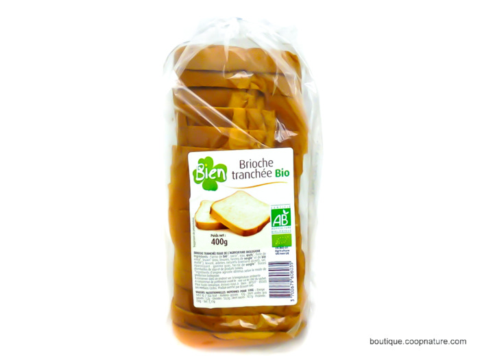 Brioche tranchée Bio 400g