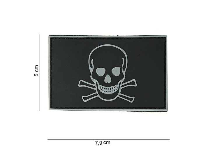 Patch 3D PVC  Tête de pirate