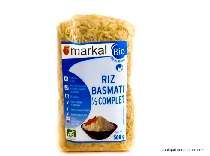 Riz Basmati Demi-Complet Bio 500g