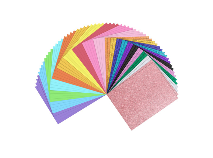 LOKLIK - ASSORTIMENT DE 60 FEUILLES DE PAPIERS CARTONNES POUR PROJETS CREATIFS