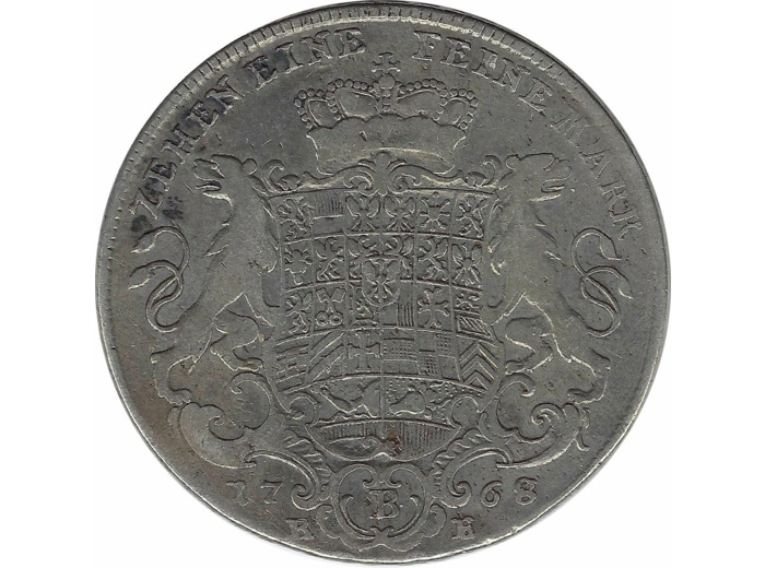 ALLEMAGNE BRANDENBURG-BAYREUTH THALER 1768 B (RE) TB+
