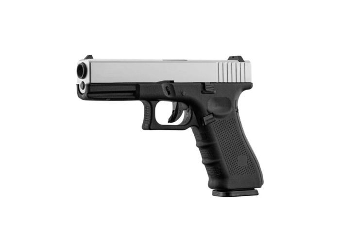 Pistolet airsoft Glock 17 réplique GBB EU7 noir et silver - Airsoft