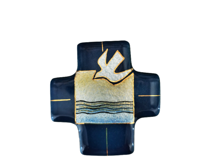 Notre Dame de Baptismale 7,7X8cm - EMAUX DU LIBAN