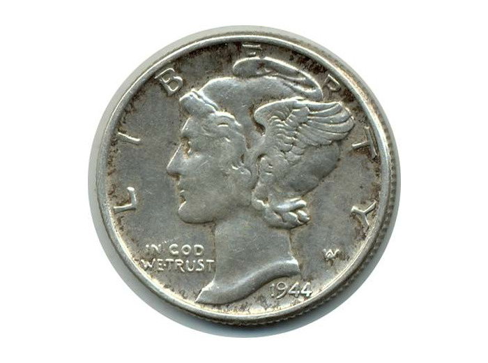 AMERIQUE (U.S.A) 1 DIME 1944 TTB+ (W140)