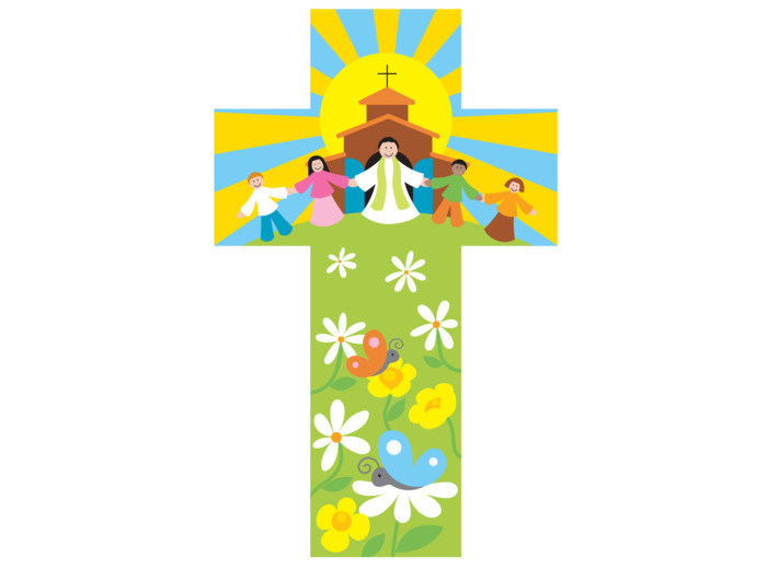 Croix Pretre Enfants 20x15cm
