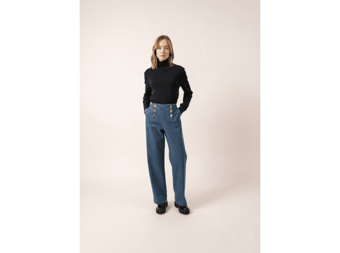 Pantalon à ponts Torie en denim