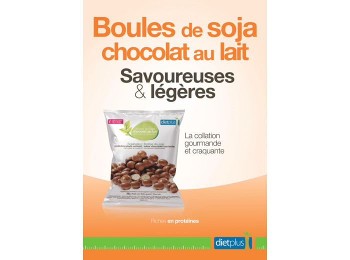 Boules de soja chocolats au lait