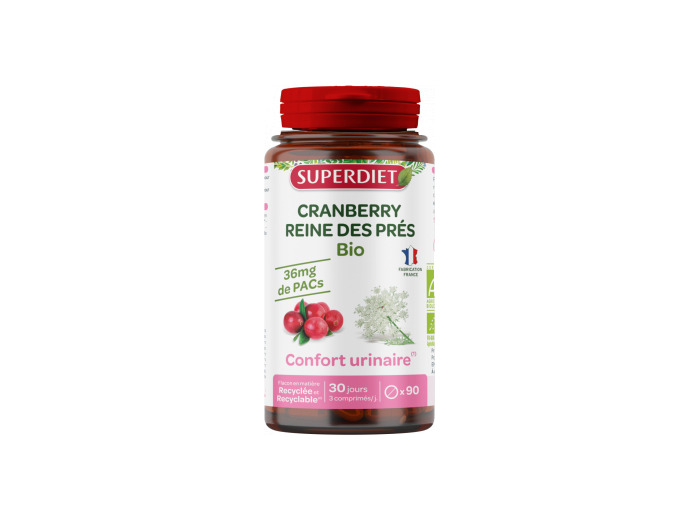 Cranberry bio reine des prés 90 comprimés