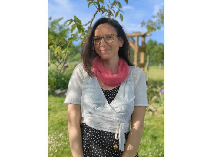 Tour de cou PLUME - Rose fuchsia