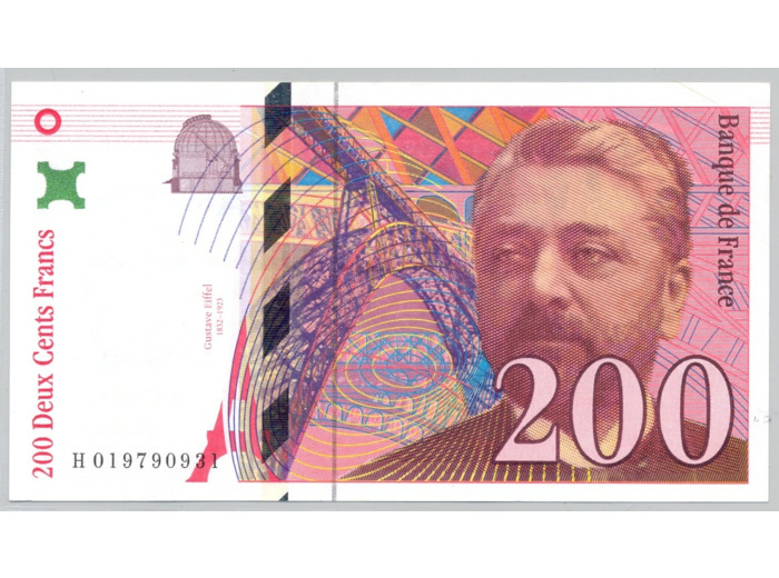 FRANCE 200 FRANCS EIFFEL 1996 Alphabet H 0197909318 SPL