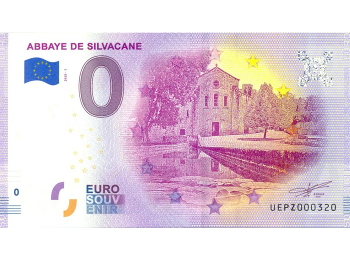 13 LA ROQUE D ANTHERON 2020-1 ABBAYE DE SILVACANE BILLET SOUVENIR 0 EURO