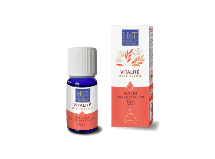 Synergie d'huiles essentielles à diffuser-Vitalité