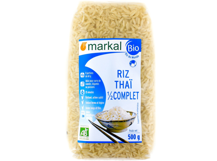 Riz Thaï Demi-Complet Bio 500g