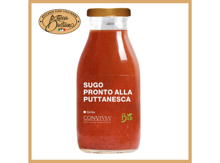 Sauce Tomate Cerise "Alla Puttanesca" Bio 250g