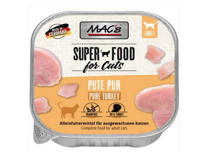 MAC'S raffineur, saveur dinde pour chat - 100g