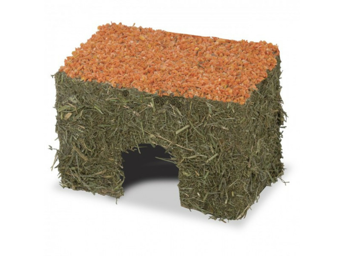 JR FARM Petite maison, foin & carotte - 14x9x10cm