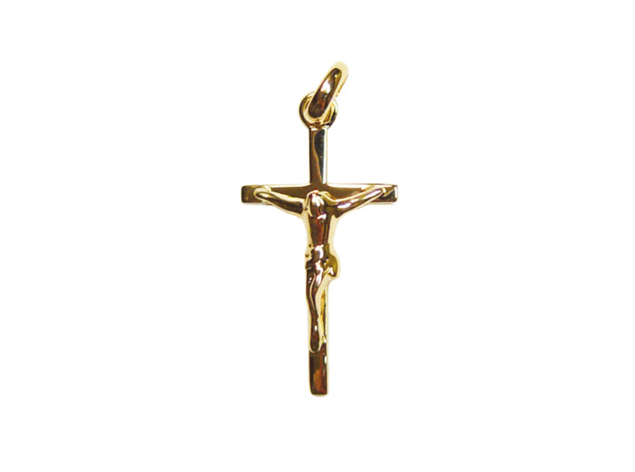 Croix en Plaqué Or 20mm - CHRIST