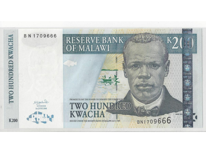 MALAWI 200 KWACHA 01/06/2004 NEUF