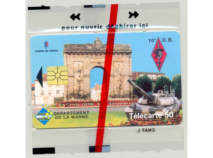 TELECARTE NSB 50 UNITE 07/96 10e DIV BLINDEE CHALONS EN1437