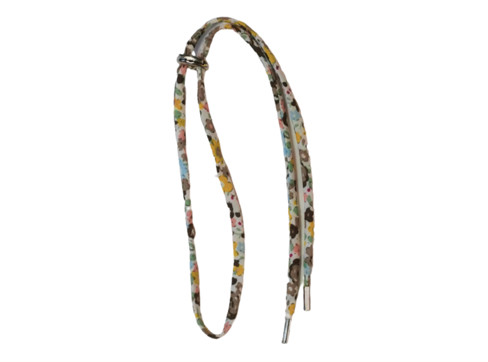 Collier en Tissu 60cm réglable - Nuancé Marron