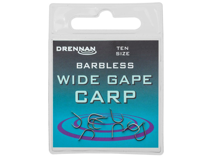 hook wide gape barbless carp