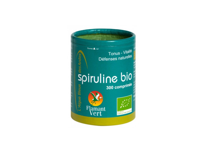Spiruline Ecocert 300 comprimés de 500 mg