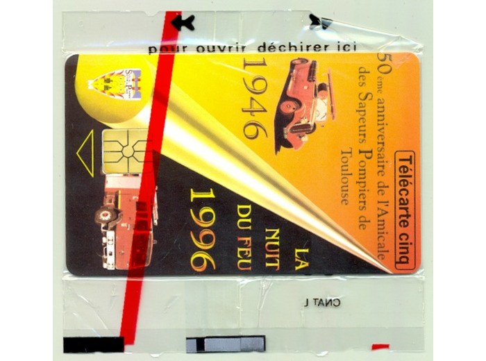 TELECARTE NSB 5 UNITE 02/96 SAPEURS POMPIERS DE TOULOUSE GN216