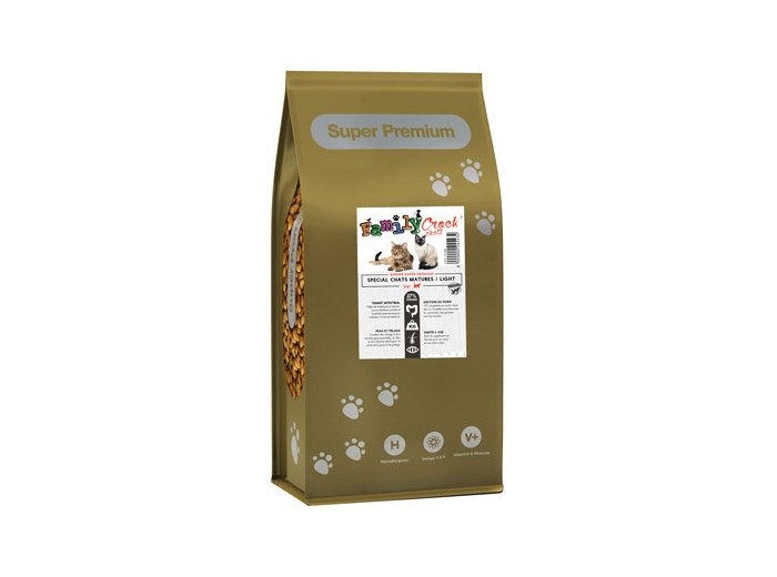 Croquettes SUPER PREMIUM pour chat senior/light - 2 tailles