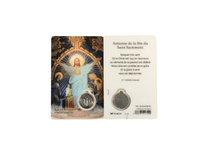 Carte-prière -Montmartre - SACRE-COEUR - FRANCAIS