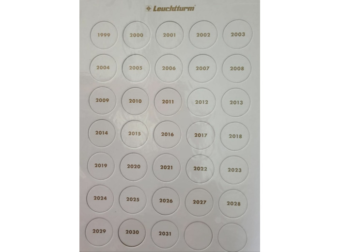 CHIPS EN CARTON DES ANNEES 1999 - 2031 POUR 2 Euro rentre dans Cap26 366875