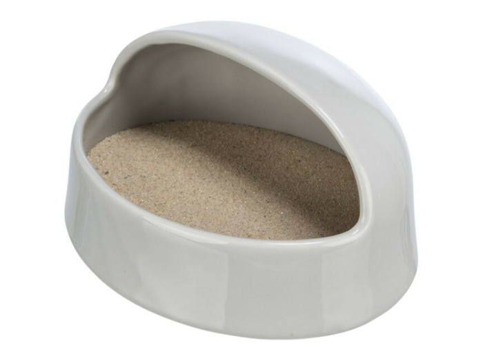 Bac à sable TRIXIE, gris pour Hamster - 20 x 10 x16 cm